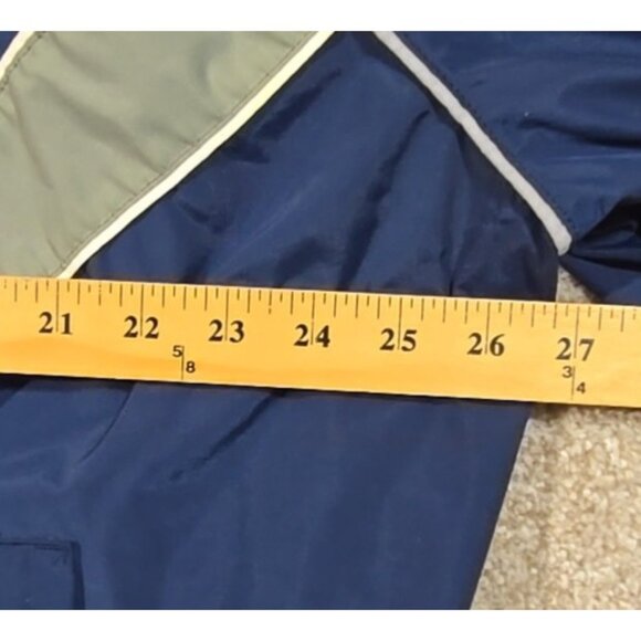 Vintage US Air Force Academy Hooded Windbreaker Jacket Prep School USA Made Sz M - Picture 6 of 14